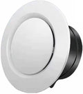 3 inch ABS Adjustable Air Vent White Round Soffit Exhaust Vent for Inline Duct Fan Outlet Vent(ø75mm)