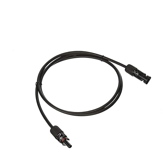 Renogy 5FT 12AWG Panel Connectors Solar Extension Cable, 5FT-12AWG, Black