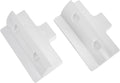 Adjustable Solar Panel Mounting Bracket Set For RV, Boat & Flat Roof – 2-Piece Black/White Kit(white.)