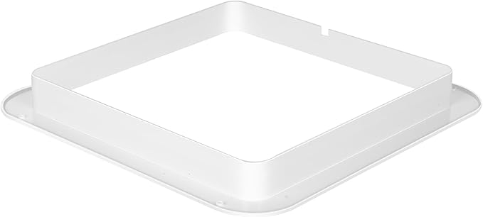 RV Roof Vent 12V Reversible FAN Kit 14" x 14" Manual Lift Black Lid