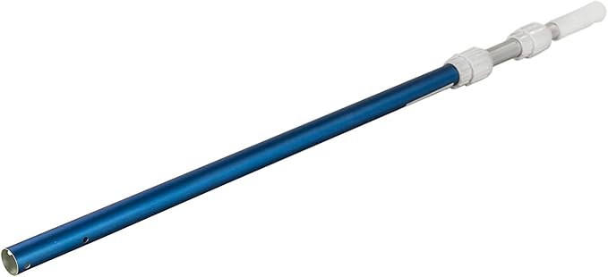 Aqua Select 4-8 Foot Telescoping Pool Vacuum Pole | Heavy Duty Aluminum Pole for Leaf Skimmers, Pool Brushes and Vacuum Heads | Expandable Swimming Pool Pole