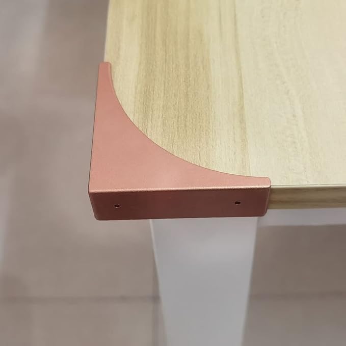 Corner Protector for Furniture Table, Metal Corner Guard, Retro Antique Decorative Furniture Edge Corners Guard Safety Covers Bumpers for Desk Jewelry Box Cabinet Corner Protectors (Champagne Gold)