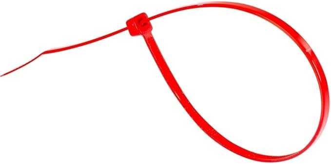 GTSE 14 Inch Red Heavy Duty Zip Ties, 1,000 Bulk Pack, 120lb Strength, UV Resistant Nylon Cable Ties, Self-Locking 14" Tie Wraps