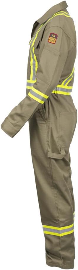 Flame Resistant FR High Visibility Hi Vis Coverall