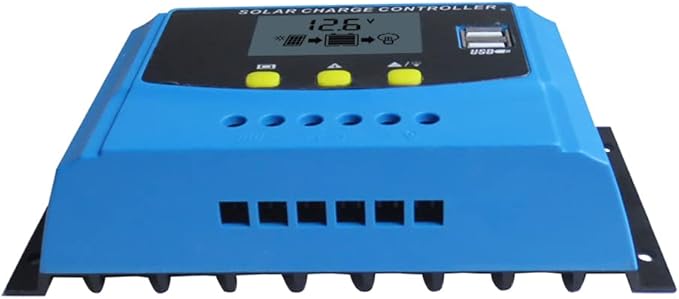 40A LCD Display Solar Charge Controller 3S 6S Lithium ion 4S 8S Lifepo4 Lead Acid Battery Charging Regulator Parameter Adjustable with Dual 5V USB