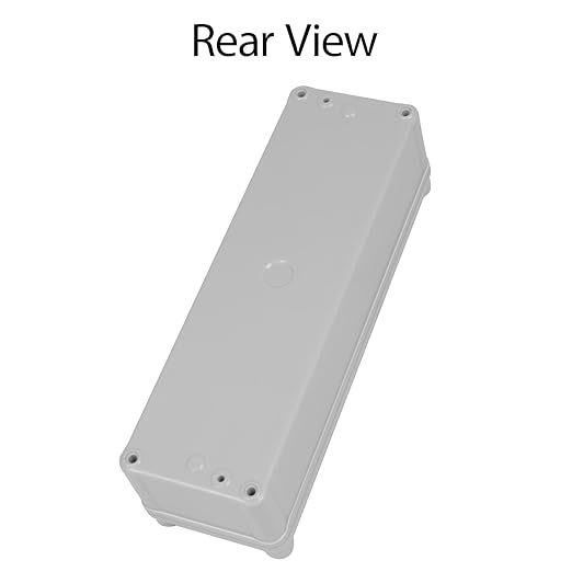 Junction Box，9.8"x 3.1"x 2.8" Outdoor Electrical Box with Mounting Plate, IP67 Dustproof Waterproof ABS Plastic Project Box, DIY Electrical Enclosure Gray (250x 80x 70 mm)
