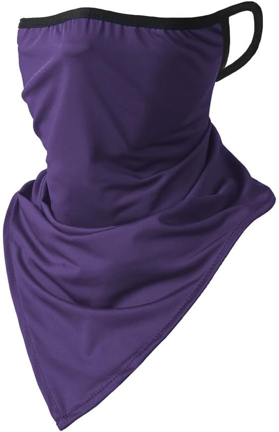 6 Pieces Sun UV Protection Face Mask Neck Gaiter Windproof Scarf Sunscreen Breathable Bandana Balaclava for Sport Outdoor