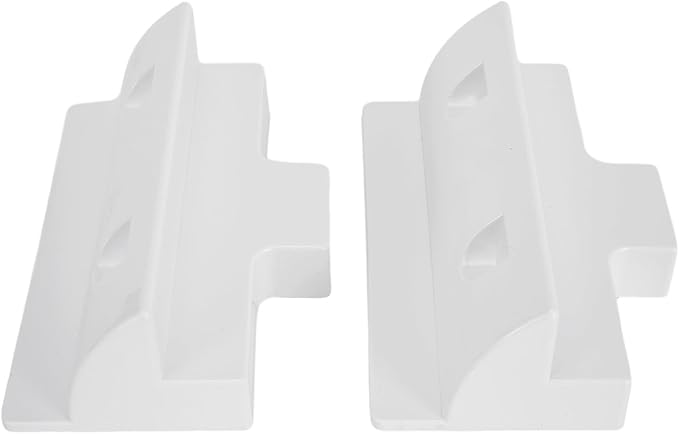 Adjustable Solar Panel Mounting Bracket Set For RV, Boat & Flat Roof – 2-Piece Black/White Kit(white.)