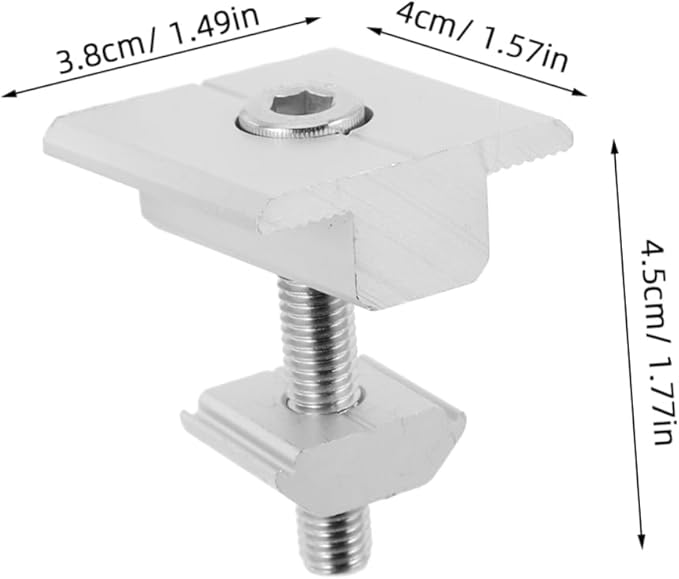4pcs Solar Panel Mounting Brackets for Roof Flat Roof Installation High Load Capacity Easy Installation Tool for Solar Clamp System