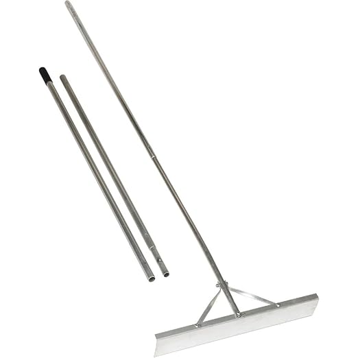 Seymour 96022 Roof Rake, 24" Aluminum Blade, “Push-Pull” Bracing, 16' 3-Section Aluminum, Cushion Grip