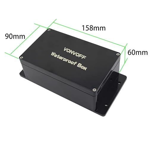 Electrical Box, Universal Junction Box,Dustproof Waterproof IP67 ABS Plastic Box,with Fixed Hole and 4pcs x M16 Cable Gland,6.2" x 3.5" x 2.4"/158 x 90 x 60mm,Black…
