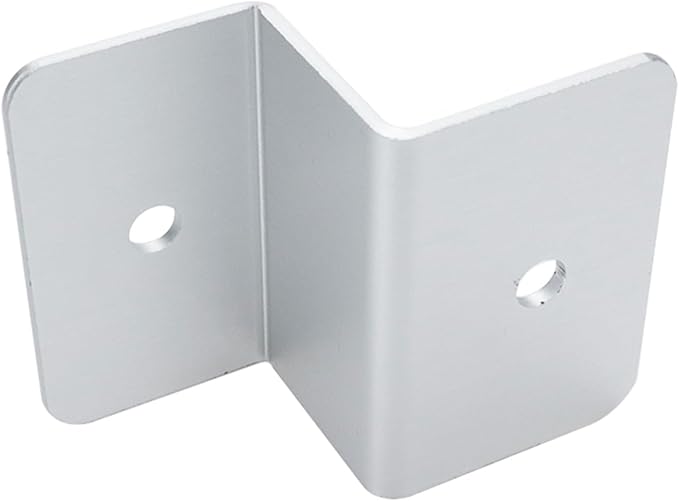 KUMGROT 4 Sets Solar Panel Brackets Aluminum Alloy Z Brackets for Solar Panels Roof RV Boat Off Grid, Silver