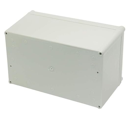 Zulkit Junction Box ABS Plastic Dustproof Waterproof IP67 Junction Boxes Universal Electrical Project Enclosure DIY Electronic Project Box Grey 9.84 x 5.91 x 5.12 inch (250 x 150 x 130mm)
