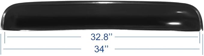 34inch 880mm Universal Sun Roof Wind Deflector, 1pcs Dark Smoke Auto Moon Sunroof Window Visor with Double Side Tape RN88