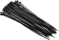 Heat Stabilized UV Nylon Cable Zip Ties [Pack of 100] – 4 in., 18lb., Black, Heavy Duty Zip Ties | Office Organizers
