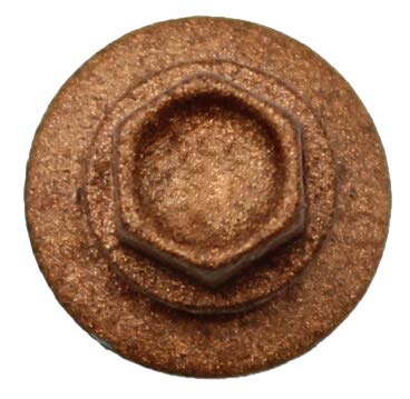 Metal ROOFING SCREWS: (250) 10 x 1-1/2" Copper Hex Head Sheet Metal Roof Screw. Self starting metal to wood siding screws. EPDM washer. Colored head