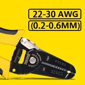 DOWELL 22-30 AWG Wire Stripper Wire Stripping Tool Wire Cutter And Multi-Function Hand Tool，Professional Handle Design And Refined Craftsmanship.