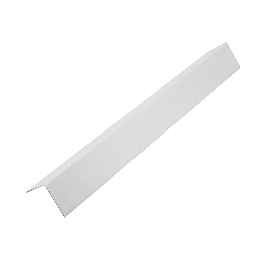 LC LICTOP Aluminum Corner Guards, Metal Angle Stock, Peel and Stick L Shaped Wall Door Frame, Cabinet Protectors Edge Trim Molding, 13.8in L x 1.55in W x 0.07in T, 4Pcs White