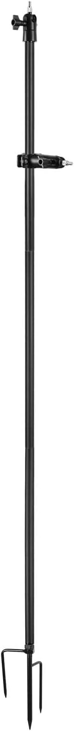 2-in-1 Ground Stake Mount and Silicone Skin Cover Compatible with R-ing Stick Up Cam Battery Camera and Solar Panel Bracket (Black)
