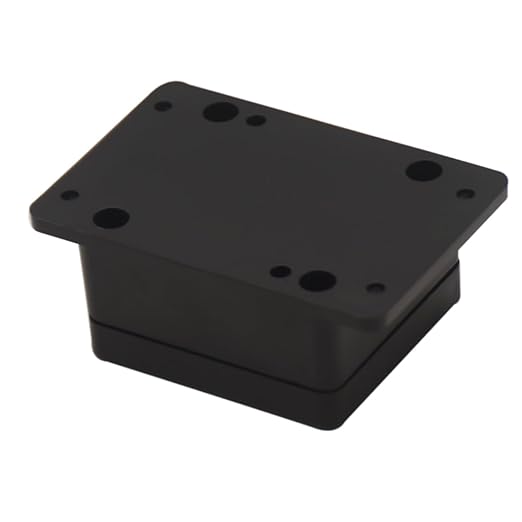 Zulkit Junction Box ABS Plastic Dustproof Waterproof IP65 Universal Electrical Boxes Project Enclosure with Fixed Ear Black 2.48" x 2.28" x 1.38"(Pack of 2)