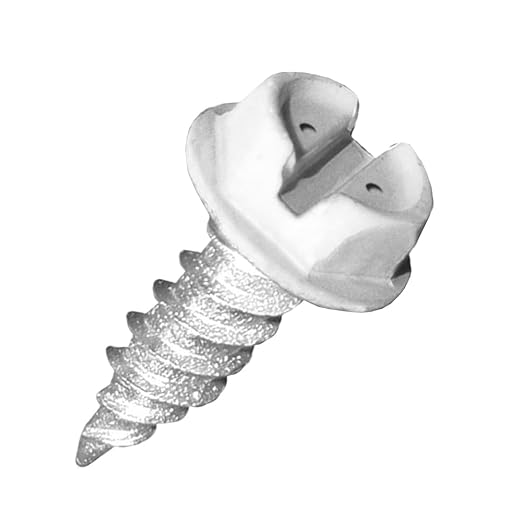 Malco 8X2 White Zip-in Self-Piercing Screws | 1/4" Slotted Hex Washer Head Sheet Metal Screws | Fast & Easy Piercing | Zinc Plated (250 Count)