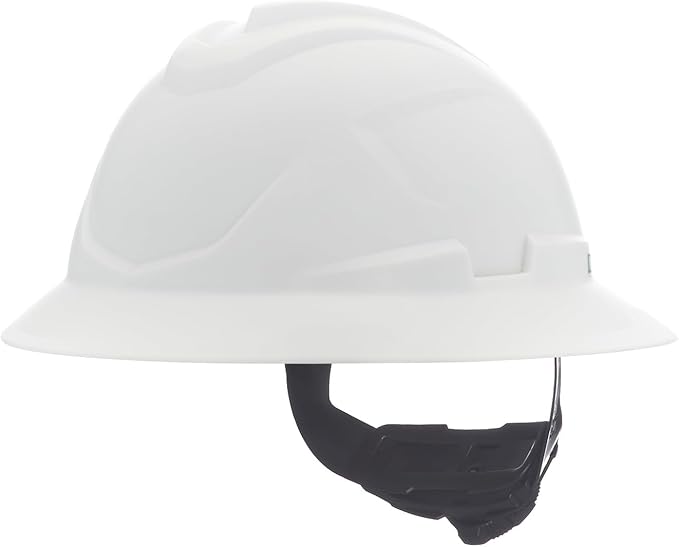 MSA V-Gard C1 Full Brim Hard Hat with ReflectIR Cooling Thermal Barrier and Fas-Trac III Suspension - Uses Highly Innovative Cooling Features to Help Alleviate Heat Stress