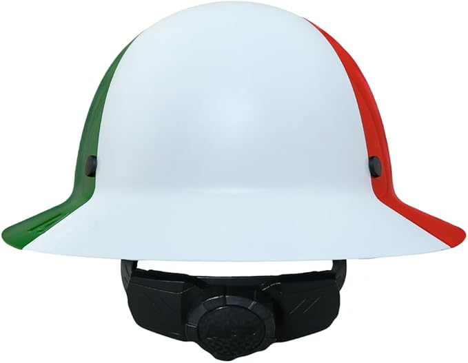 AFP Fiber Full Brim Hard Hat | 6 Point Ratchet Suspension | OSHA & ANSI Rated | Hard Hats for Men | Premium Construction Helmets for Safety