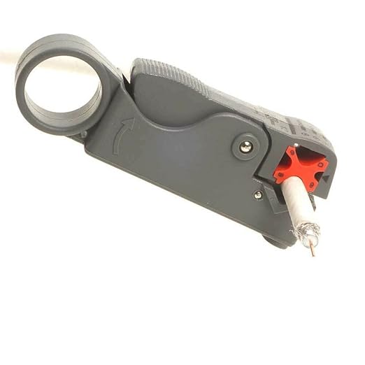 Cables Direct Online - Rotary Coax Coaxial Cable Stripper Cutter Tool For RG58 RG6 RG59 Quad, Dual Wire