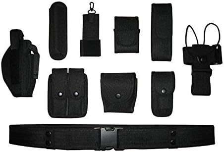 Noa Store Duty Belts Law Enforcement | Police Belts with 10 Components Pouches Bags Holster Gear Security Belt for Security Guard