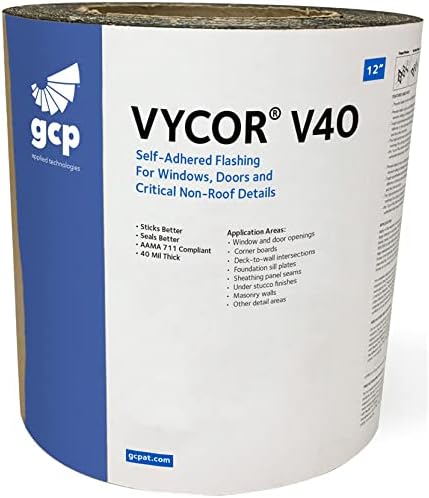 Grace Vycor V40 Self Adhered Flashing - 12 Inch - Single Roll