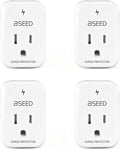 BSEED 1620 Joules Single Outlet Surge Protector, 1800W Mini Surge Protector for Refrigerator, PC, TV, Xbox, PS5, Home Appliances, Voltage Protector with LED Indicator, 120V, 4 Pack