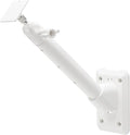 Holicfun Universal Solar Panel Wall Mount for Ring, Eufy, Arlo, Wyze, Reolink Solar Panels and More, Extended Mounting Arm, Multi-Angle Adjustable (White)