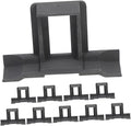 BESPORTBLE 12pcs Solar Panel Drain Clips for Photovoltaic Panels Water Guide Clamp for Outdoor Module Maintenance 40mm Sturdy Drainage Buckle