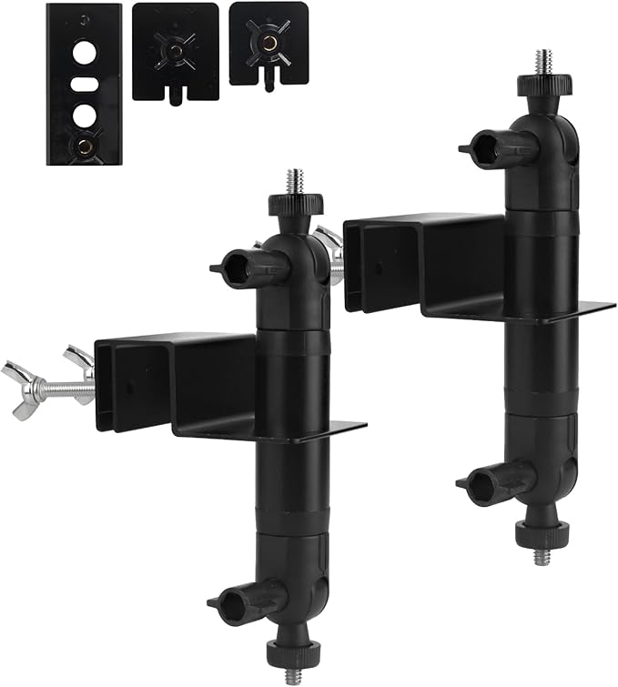 2-in-1 Gutter Mount for Battery Video Cameras & Solar Panels – Adjustable 360° Rotation, 90° Tilt, No-Drill Outdoor Mount for Stick Up Cam, Spotlight Cam, Solar Panel, 2 Pack