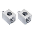 2 Pieces #4-2/0 Neutral Lug Kit Circuit Breaker Ground Lugs Aluminum Grounding Lugs Fit for Electrical Connections