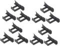 12pcs Solar Panel Water Drainage Clips Photovoltaic Cleaning Brush Deflector Clip Mounting Clamps for Outdoor Maintenance