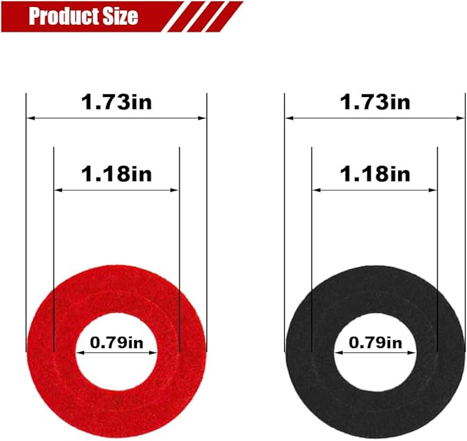 8PCS Car Battery Terminal Anti Corrosion Washers, Auto Fiber Shim Battery Terminal Protectors, 4 Black & 4 Red Battery Post Washer Fiber Washers for Protecting Battery Terminal