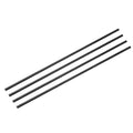 MECCANIXITY Carbon Fiber Rod, 2.5mm x 150mm for RC Plane DIY Tool Wing Tube Quadcopter Arm, Pack of 4