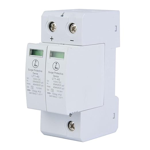 40KA Surge Protective Device, PC Flame Retardant Universal Surge Protection Device with 2P Installation Method for Circuit Breaker
