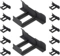 12pcs Solar Water Drain Clips and Photovoltaic Panel Water Guide Clamps 35mm Non-Coated for Outdoor Solar Panel Mud and Drainage Maintenance