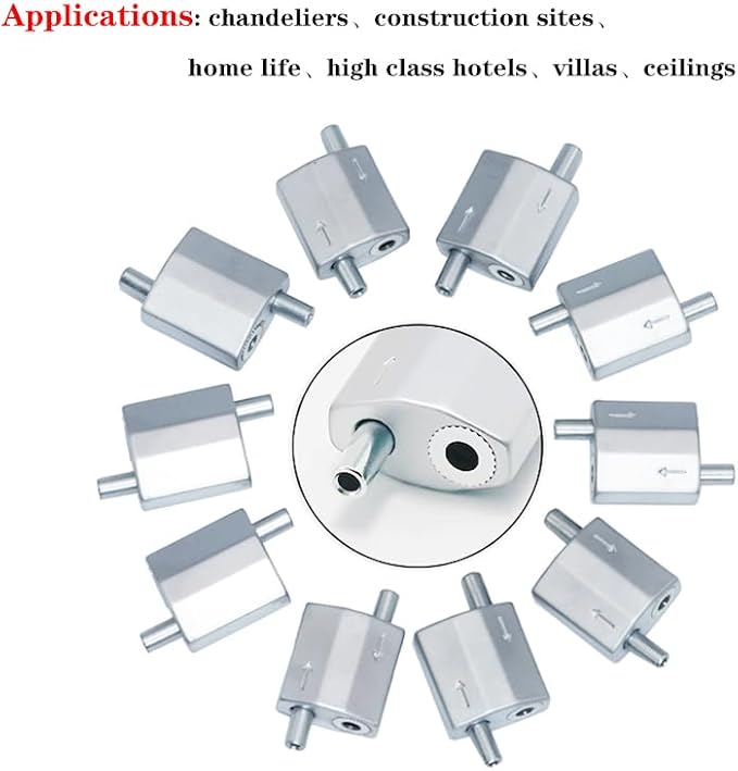 10 Pcs Upgrade Wire Rope Cable Clips, Wire Clips for christmas light clips for outside, outdoor cable clips, stainless steel wire, outdoor light clips, rope light clips, silver (1- 1.5 mm wire holes)