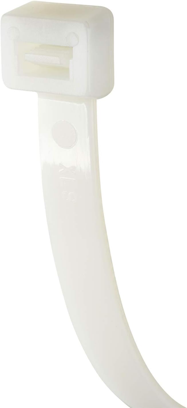 Gardner Bender 45-312 Cable Ties, 11 inch, 75 lb tensile, Electrical Wire and Cord Management, Nylon Zip Tie, 12 pk, Natural