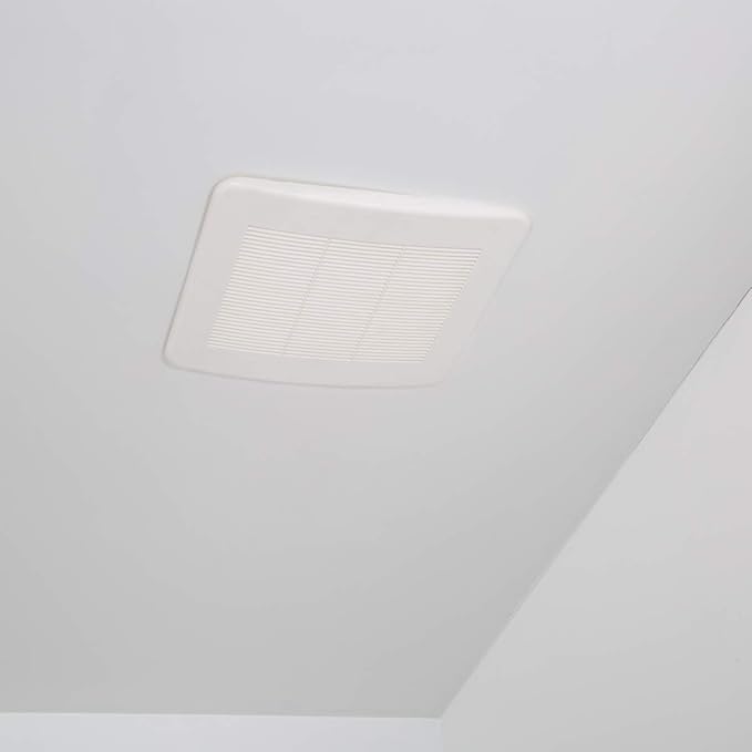 Amazon Basics AB-BV100 Bathroom Exhaust Fan, 110 CFM, 1.0 Sone, Ultra Quiet Operation, ENERGY STAR Certified, White