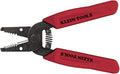 Klein Tools 11046 Wire Stripper, Wire Cutter, Made in USA, Stripping/Cutting Tool for 16-26 AWG Stranded, Compact Nose with Precision-ground Stripping Holes