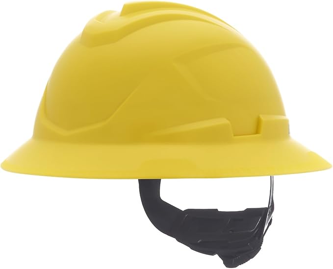 MSA V-Gard C1 Full Brim Hard Hat with ReflectIR Cooling Thermal Barrier and Fas-Trac III Suspension - Uses Highly Innovative Cooling Features to Help Alleviate Heat Stress