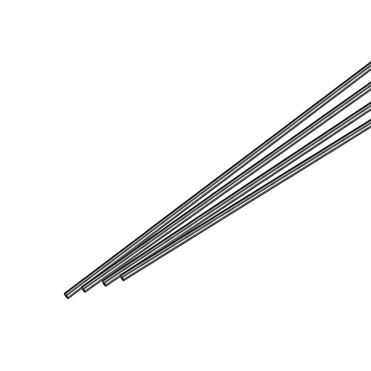 MECCANIXITY Carbon Fiber Rod, 3mm x 420mm for RC Car Airplane DIY Tool Wing Tube Quadcopter Arm, Pack of 4