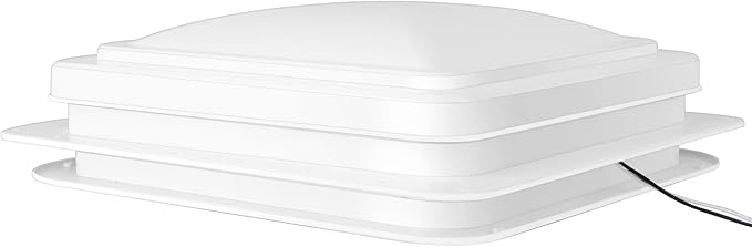 RV Roof Vent With 12V Fan Reversible 14" x 14"