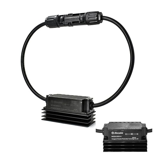 Solar Anti-Reverse Diode Cable,1600V 55A with IP67 Solar Panel Connector for PV Combiner Box and High Voltage Power System