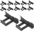 HANABASS 12pcs Solar Panel Drainage Clips Guide Buckles for Efficient Cleaning and Mud Removal Easy Installation Durable Material