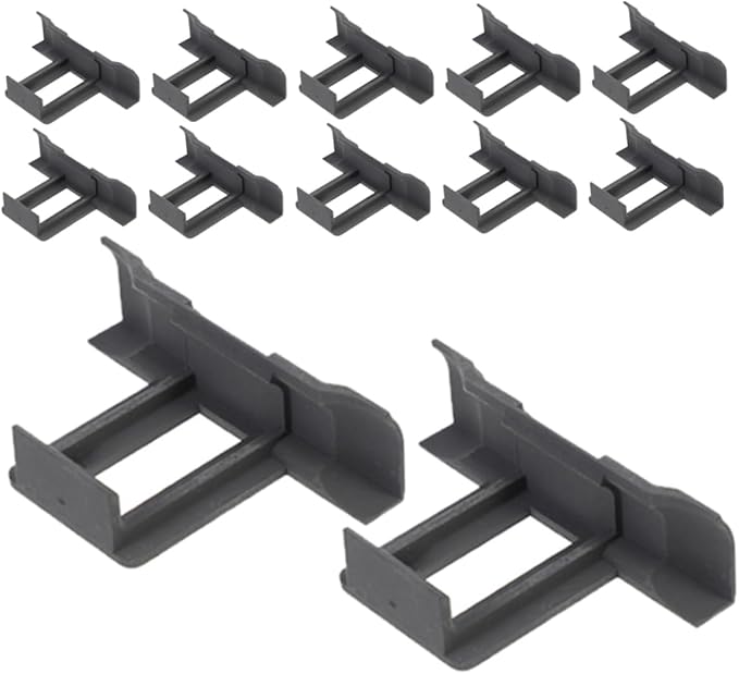 HANABASS 12pcs Solar Panel Drainage Clips Guide Buckles for Efficient Cleaning and Mud Removal Easy Installation Durable Material
